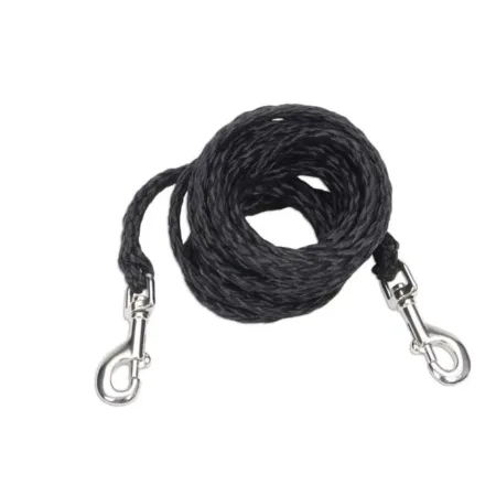 Coastal Poly Big Dog Tie Out Black 3-8 in x 15 ft