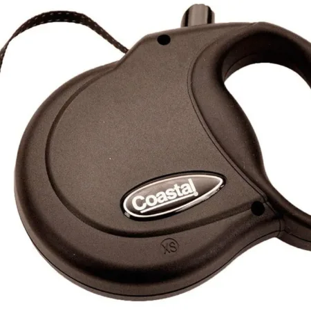 Coastal Retractable Dog Leash Black 12 ft Extra-Small