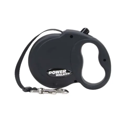 Coastal Retractable Dog Leash Black 16 ft Small