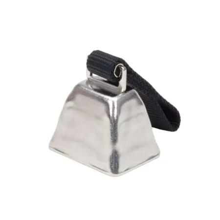 Coastal Water & Woods Nickel Cow Bell for Dogs Black Large