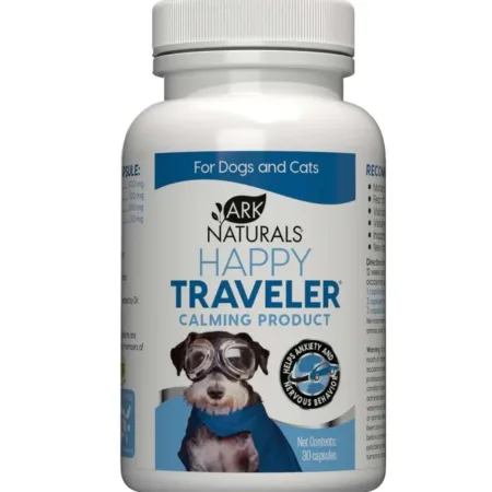 Ark Naturals Happy Traveler Dog and Cat Capsules 30 Capsules