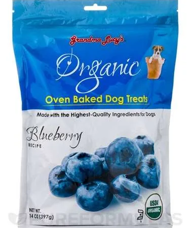 Grandma Lucys Dog Organic Baked Blueberry Treat 14 Oz