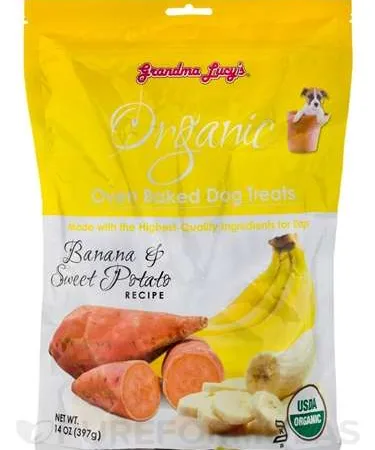 Grandma Lucys Dog Organic Baked Banana Treat 14 Oz