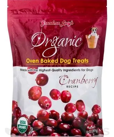 Grandma Lucys Dog Organic Baked Cranberry Treat 14Oz