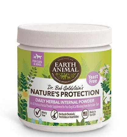 Earth Animal Flea And Tick Program Daily Internal Powder For Dogs 8oz. Yeast Free