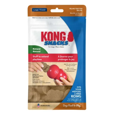 KONG Stuff'N Snacks Dog Treats Peanut Butter 1ea/LG 12 oz