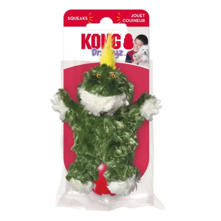 KONG Unstuffed Dog Toy Frog with Squeaker - XS