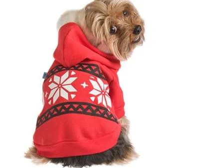 RuffLuv Red Snowflake Hoodie